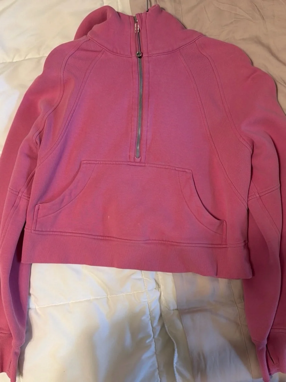 Small lululemon athletica Pink Half-Zip Sweatshirt